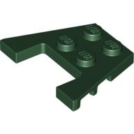 Lego destička 3x4 klín, tmavě zelená (4259842, 4520300, 4649051, 6170525)